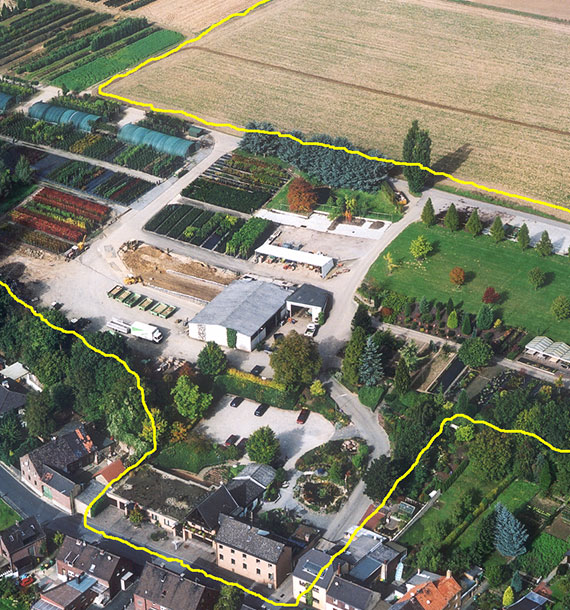 Luftaufnahme vom Gelände bei Goertz Garten